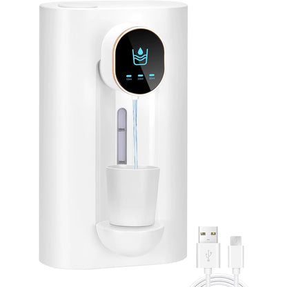 Bathroom Automatic Mouthwash Dispenser Wall Mount Mouthwash Dispenser with Magnetic Cup, 3 Dispensers, Smart Mouthwash Dispenser